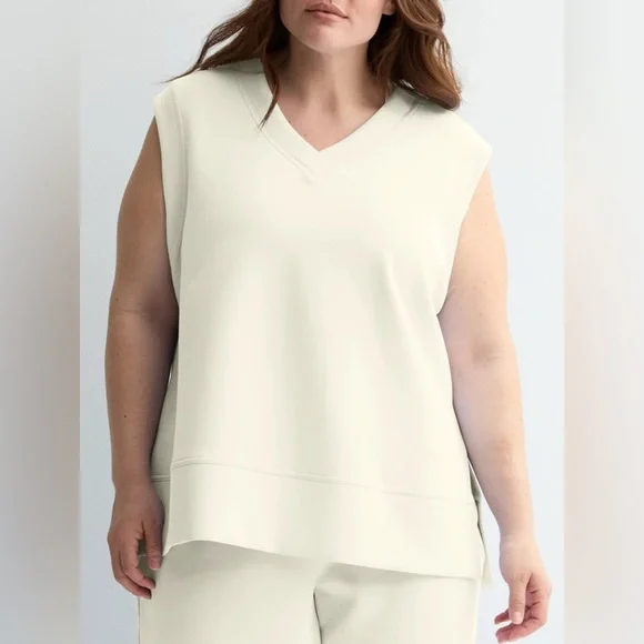 Tek Gear Women's Ultracomfort Sleeveless Vest - Off-White - Picture 1 of 9